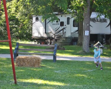rv site at camp bell campground