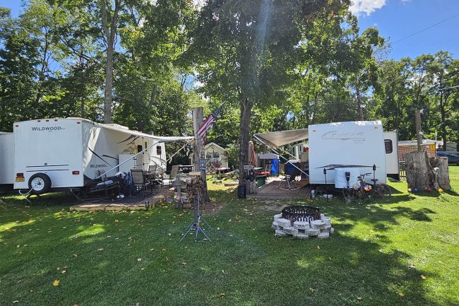 making family camping memories during late summer at Camp Bell Campground